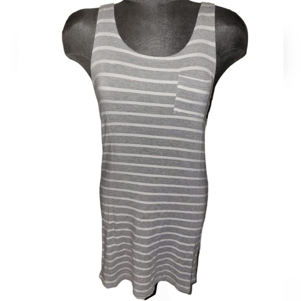 One Heart Clothing Los Angeles Striped Tank Mini Dress sz M